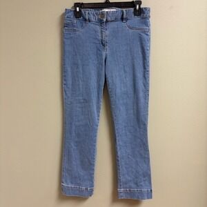 Veronica Beard Womens Straight Jeans Size 8 Made in USA Stretch Casual Boho